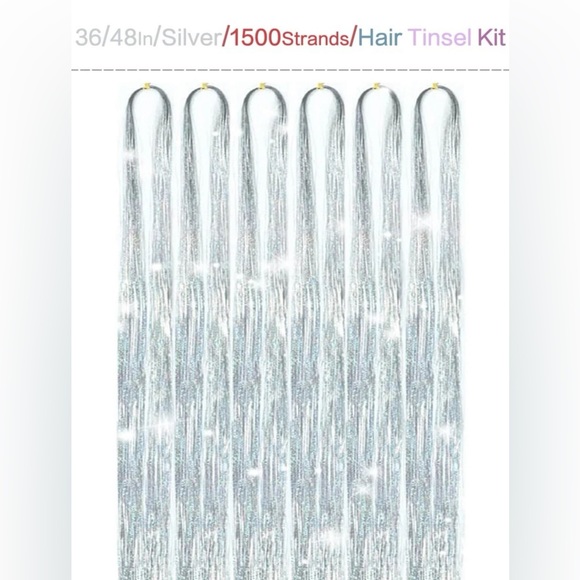 🆕 NEW DIY 36 inch Hair Extensions Tinsel Kit - Picture 2 of 4